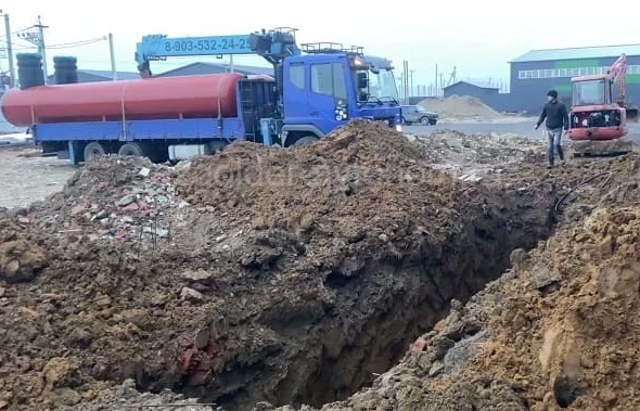 Монтаж газгольдера Реал Инвест под ключ в Домодедово подземно