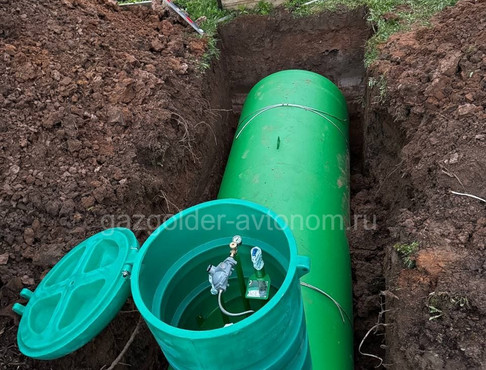 Монтаж газгольдера Спецгаз 5000 л для дома в Домодедово